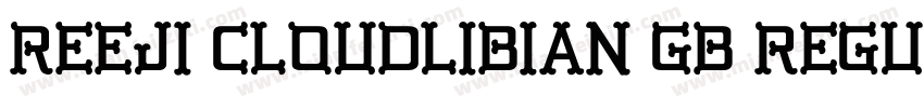 reeji cloudlibian GB regular字体转换